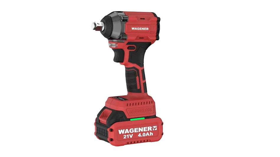 Wagener Cordless Impact Wrench Set 350Nm with 2x4Ahm Batteries and Charger