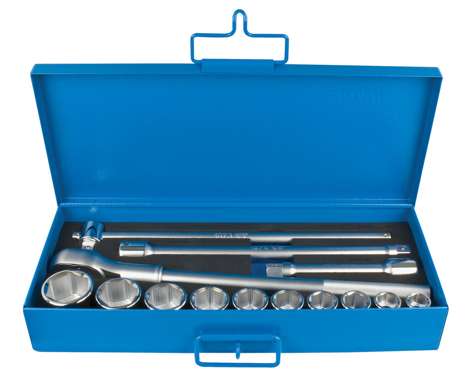 Unior Socket Set 3/4" In Metal Box, 14 Pieces