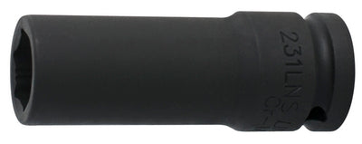 Unior Impact socket 1/2" long type, 6 point