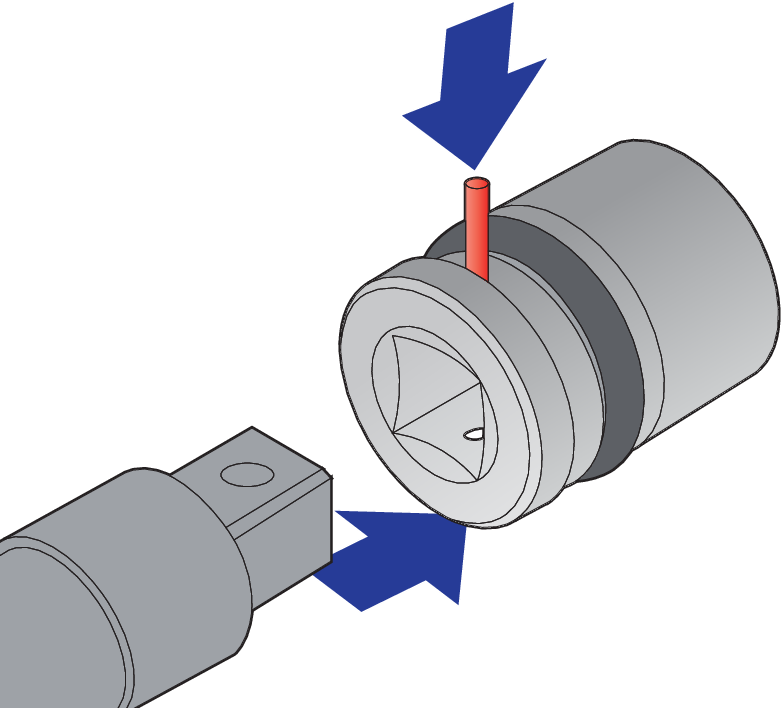 Unior Impact Socket 3/4", Long Type, 6 Point