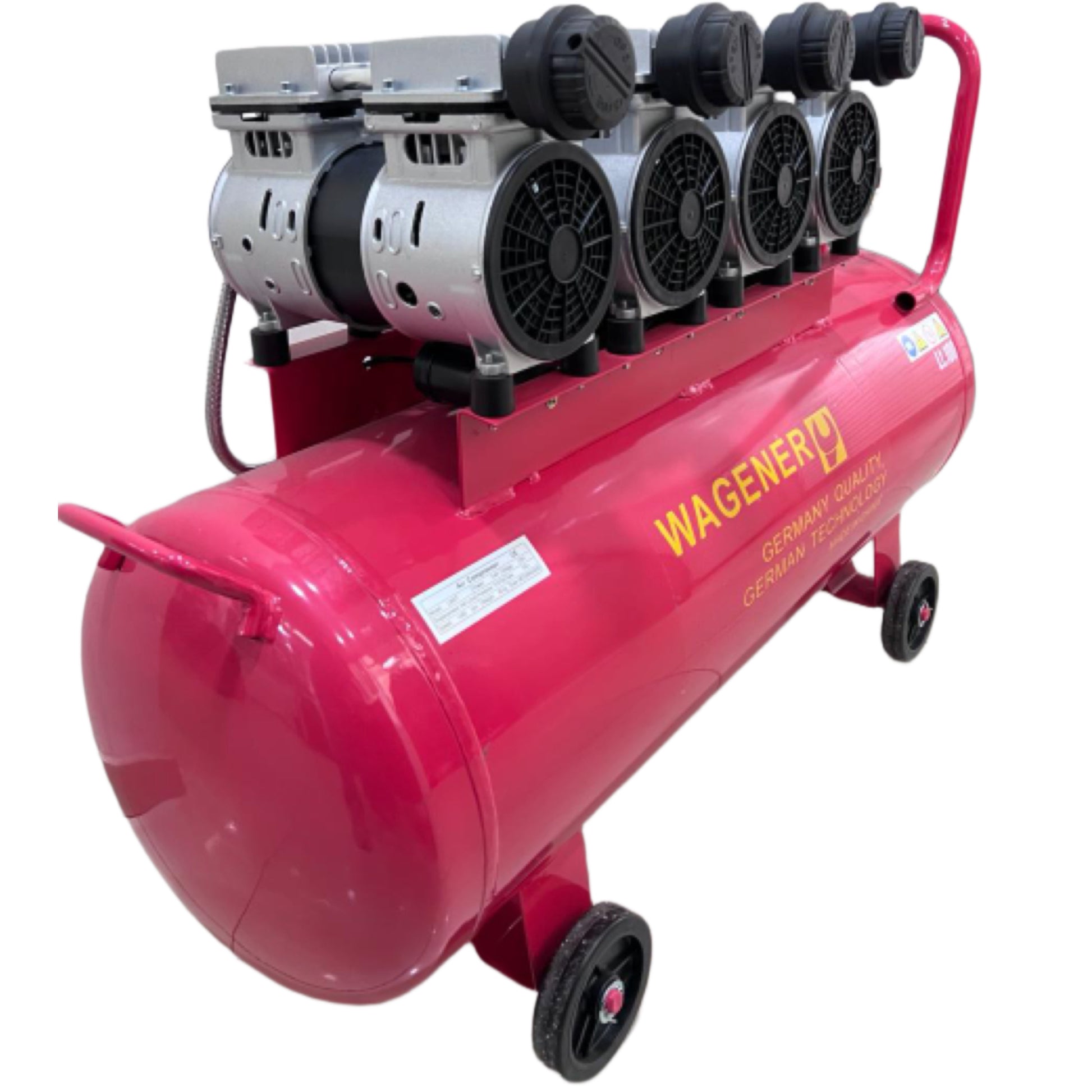 Silent Oilless Air Compressor 100L with 4 Motors – Mechanical Supply Center