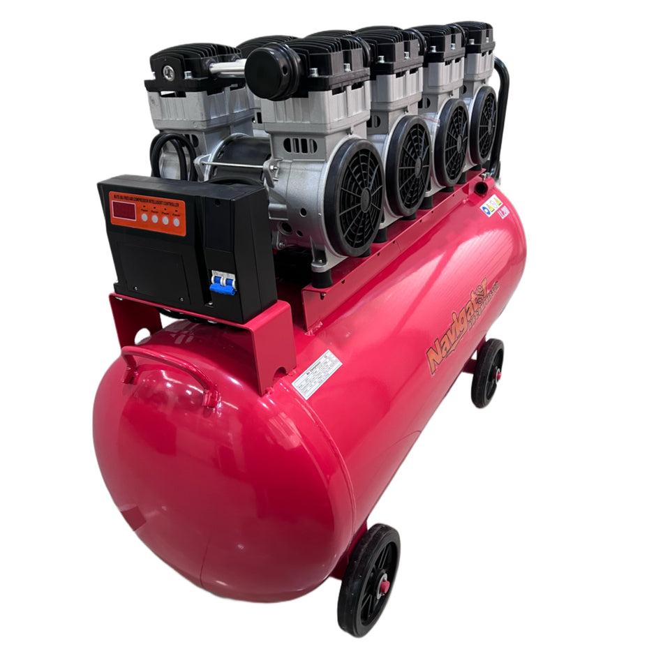 Silent Oilless Air Compressor 200L with intelligent controller