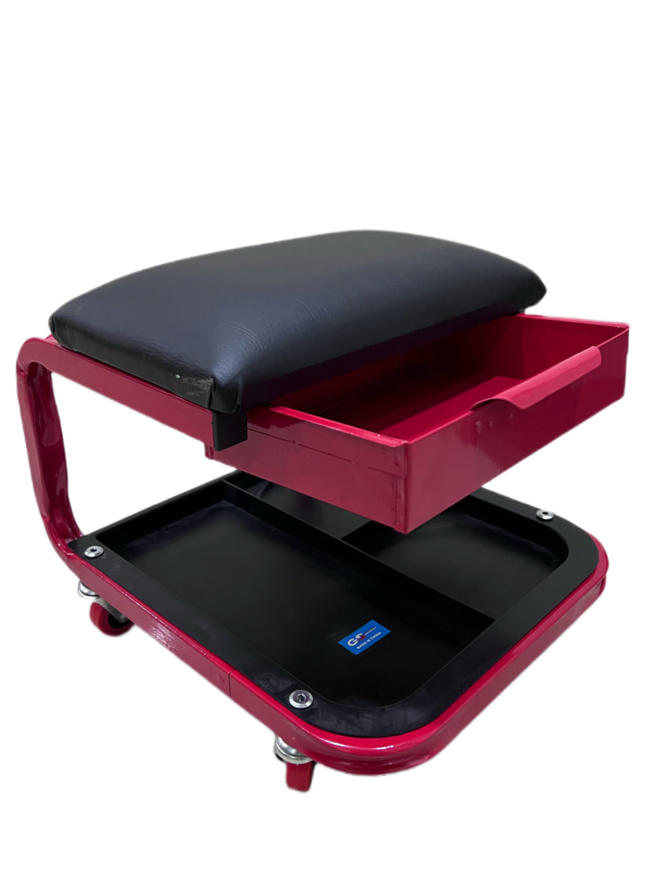 Mobile Mechanic Rolling Chairs With Drawer and Storage Tray