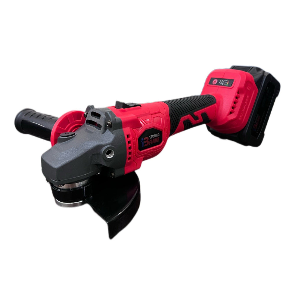Cordless Angle Grinder three speed Set 115mm With 2x36V 4Ahm Batteries