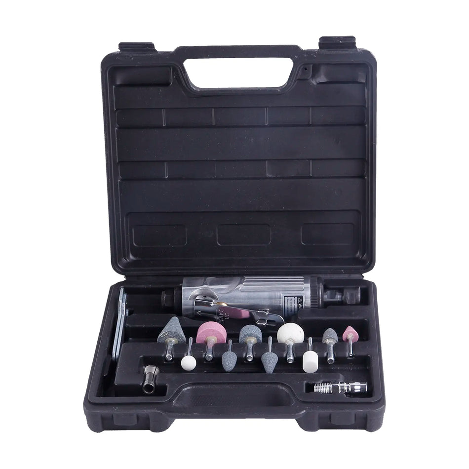 YZ-6048 16pcs 3mm &6mm Air Die Grinder Kit Mini Air Angle Grinder Car Tire Repair Pneumatic Tools